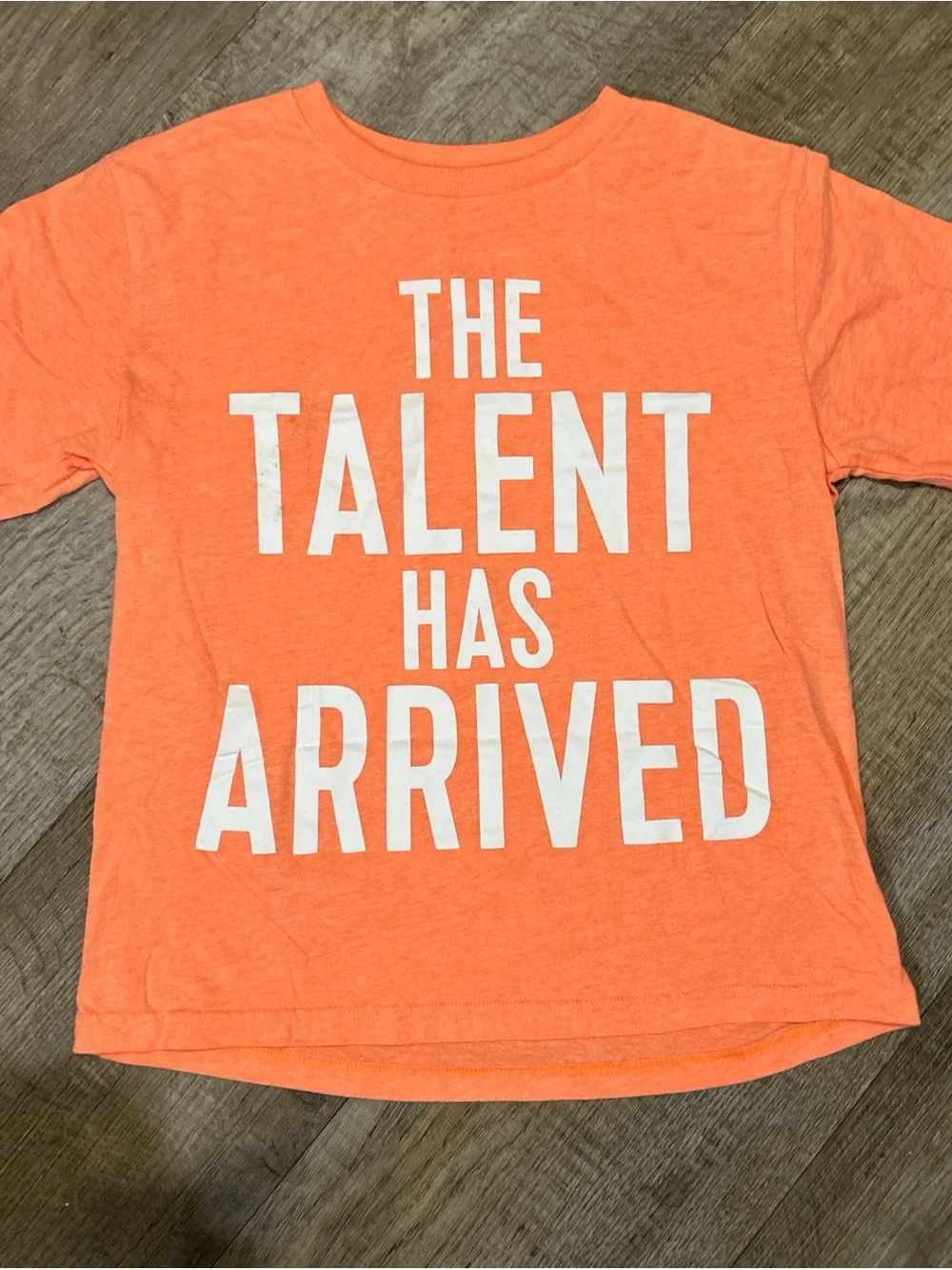 The Children's Place Bright Orange Graphic Tee - 'The Talent Has Arrived'
